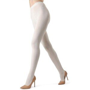 Cotton-Spandex Ribbed Tights for Women Cozy Warm Fall Winter Stylish